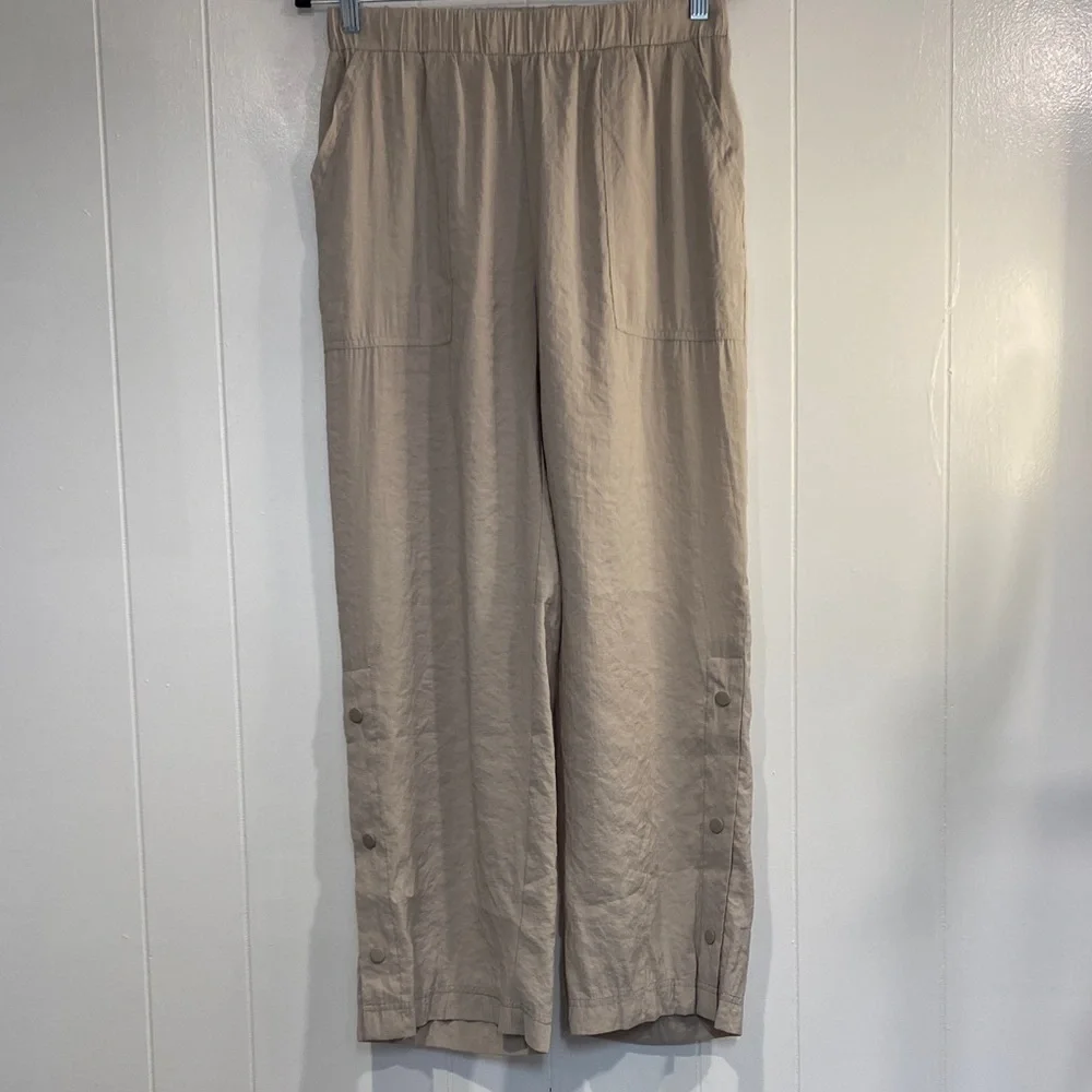 Parfois Wide Leg Pants | Neutral Minimalist Modal Blend | NWT M/L